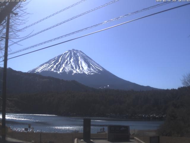西湖からの富士山