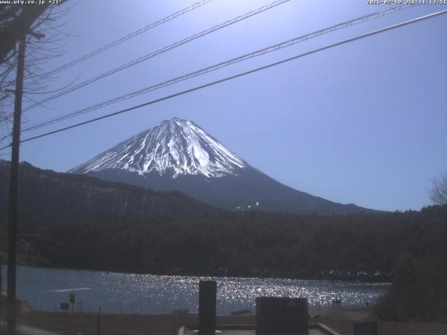 西湖からの富士山