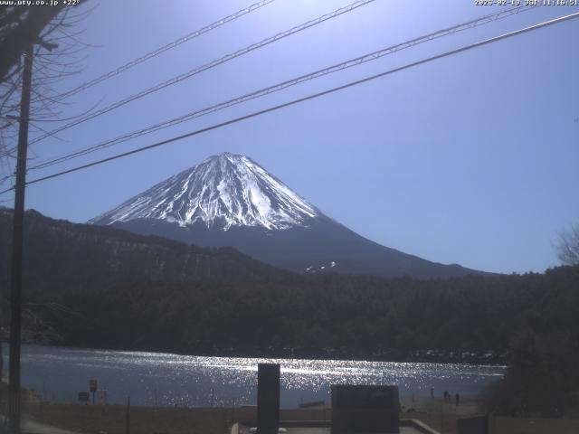 西湖からの富士山