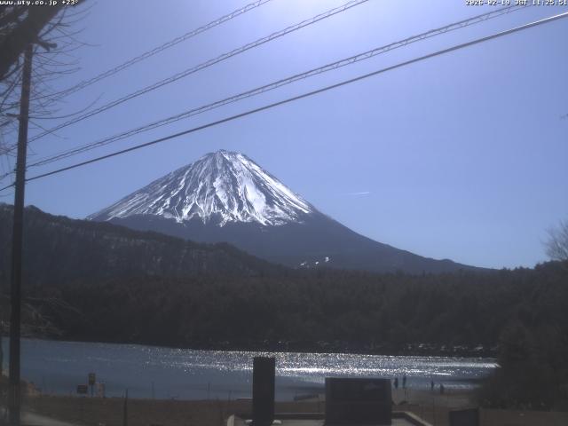 西湖からの富士山