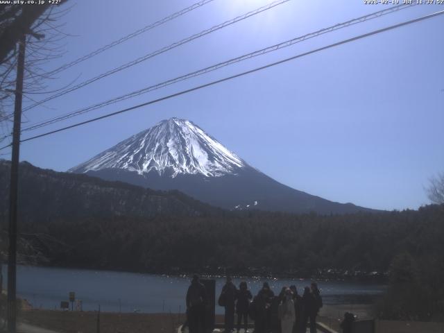 西湖からの富士山