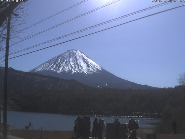 西湖からの富士山