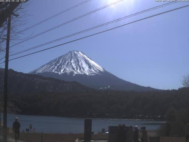 西湖からの富士山