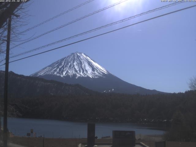 西湖からの富士山