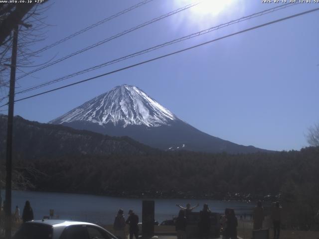 西湖からの富士山
