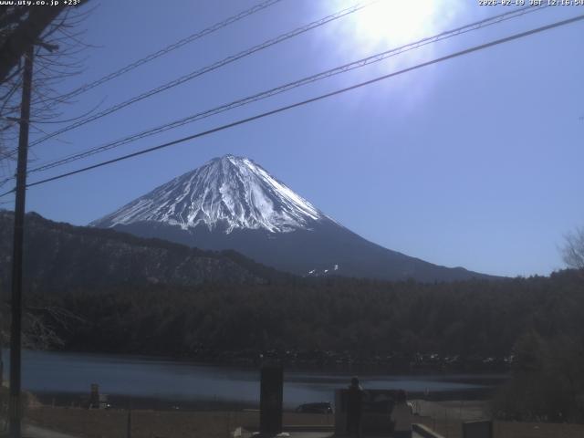 西湖からの富士山