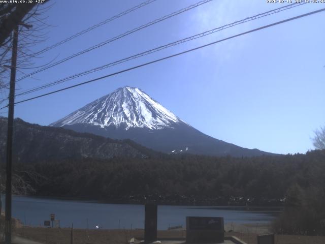 西湖からの富士山