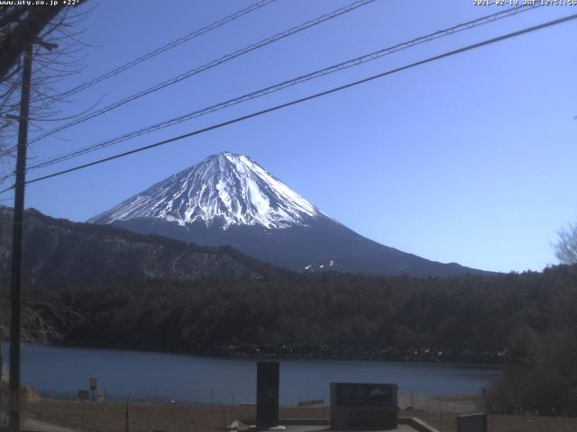 西湖からの富士山