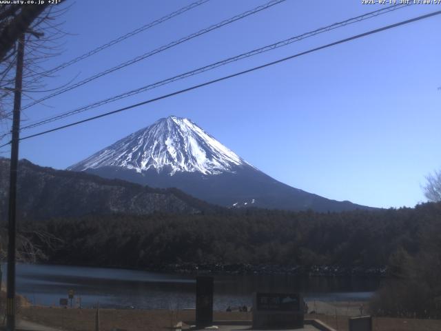 西湖からの富士山