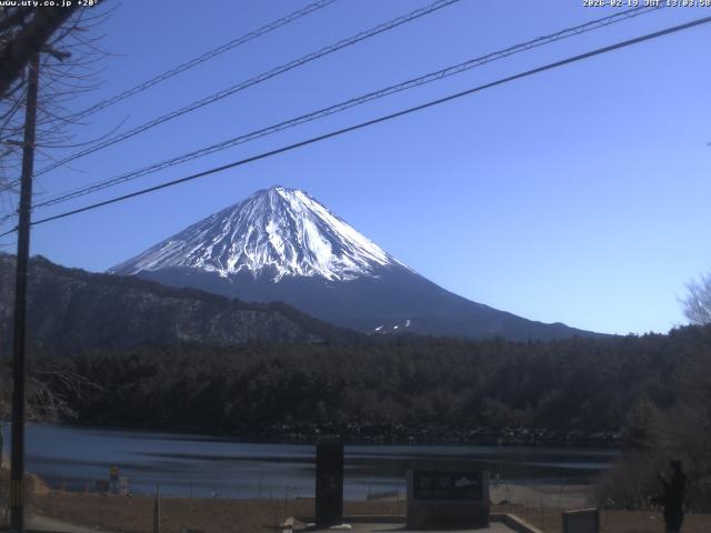 西湖からの富士山
