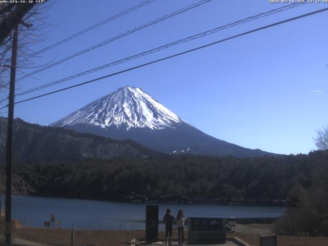 西湖からの富士山