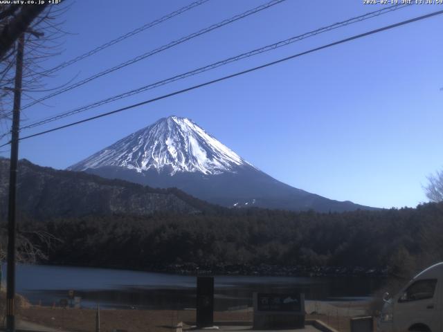 西湖からの富士山