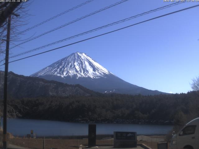 西湖からの富士山