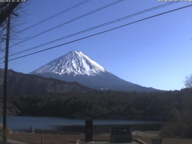西湖からの富士山