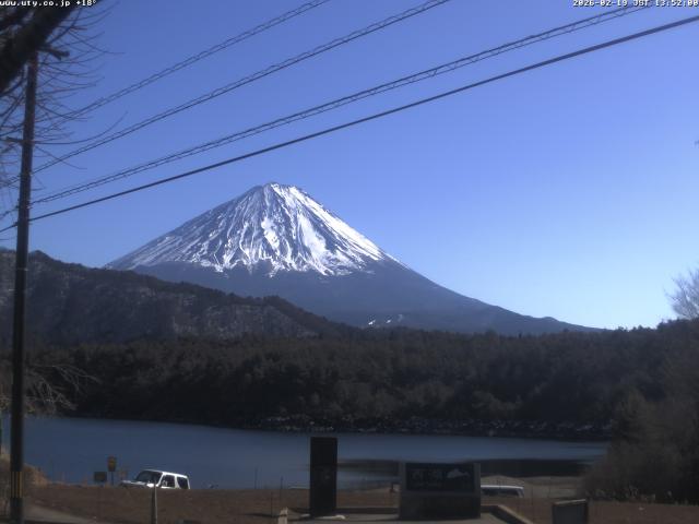 西湖からの富士山