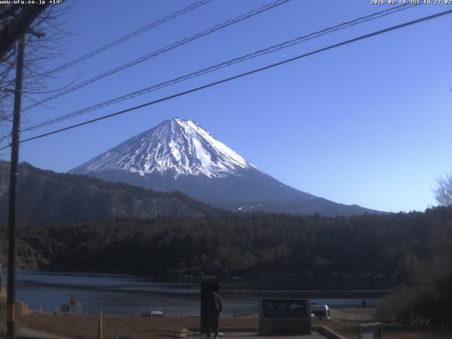 西湖からの富士山