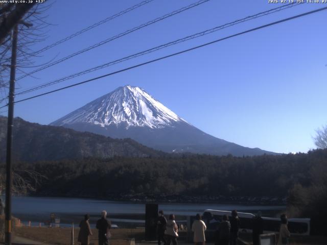 西湖からの富士山