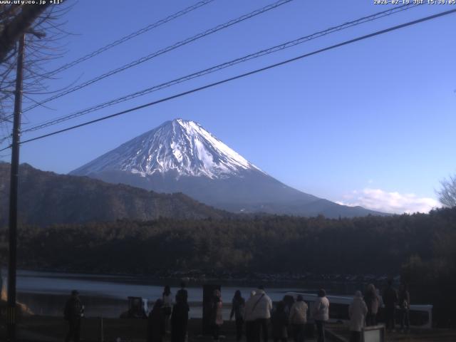 西湖からの富士山