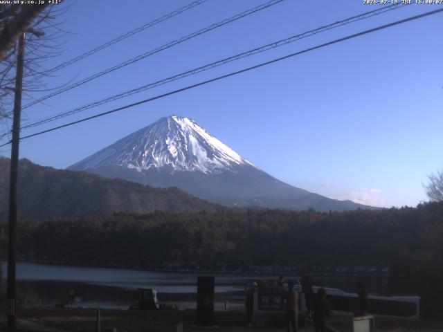 西湖からの富士山