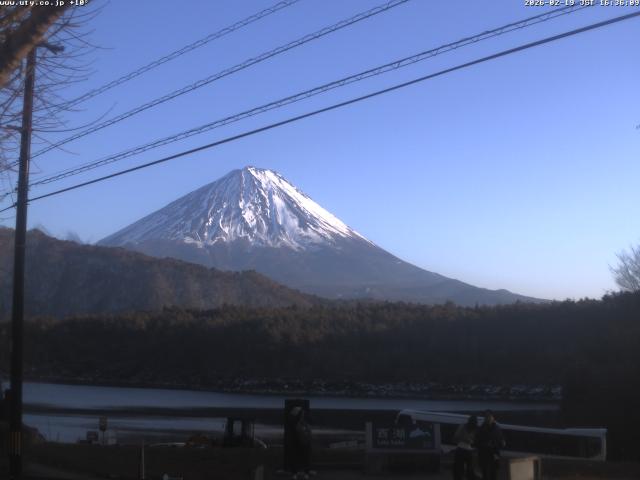 西湖からの富士山