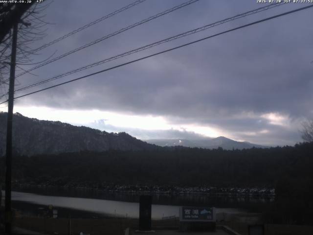 西湖からの富士山