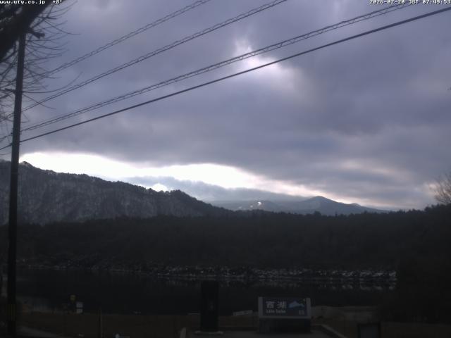 西湖からの富士山