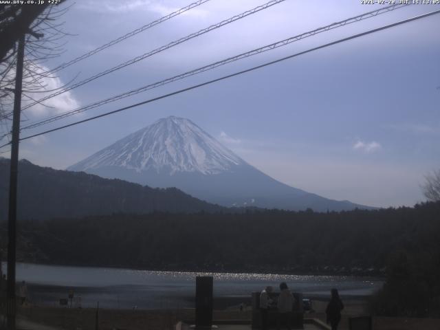 西湖からの富士山