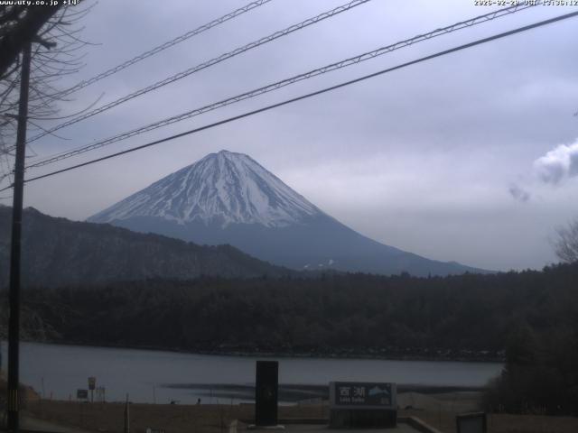 西湖からの富士山