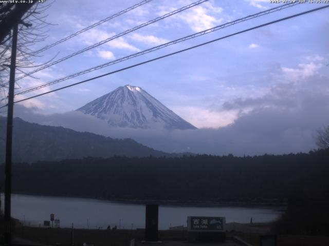 西湖からの富士山