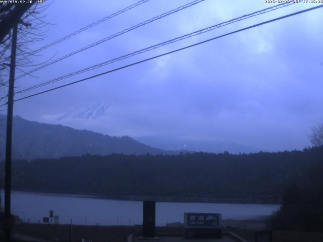 西湖からの富士山