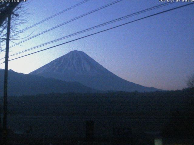 西湖からの富士山
