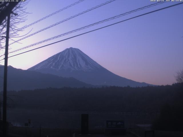 西湖からの富士山