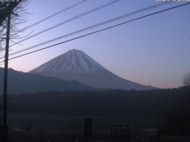 西湖からの富士山