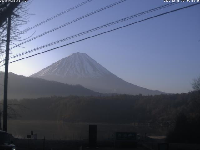西湖からの富士山