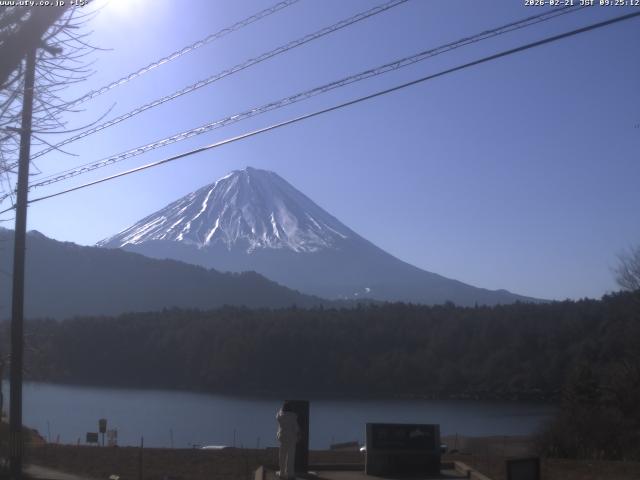 西湖からの富士山