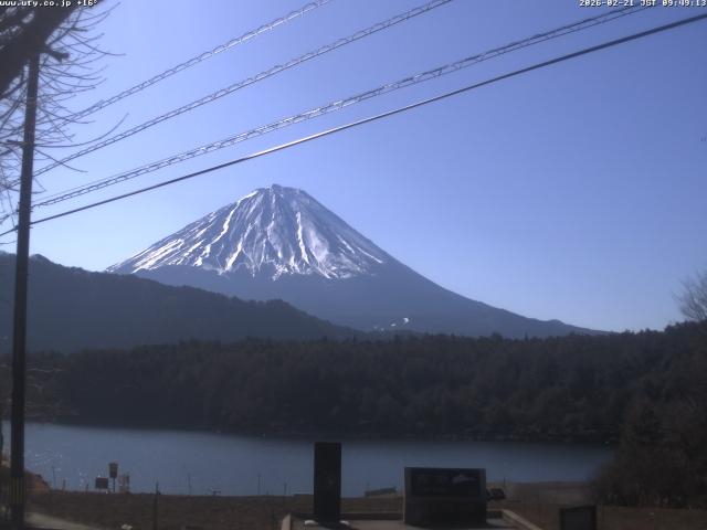 西湖からの富士山