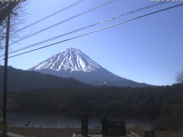 西湖からの富士山