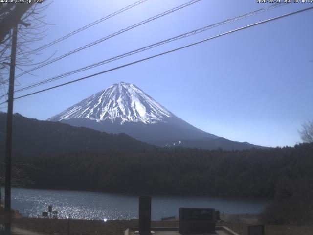 西湖からの富士山