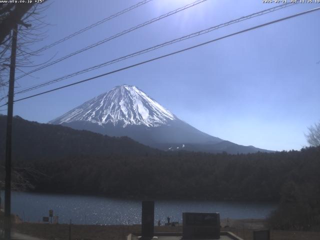 西湖からの富士山