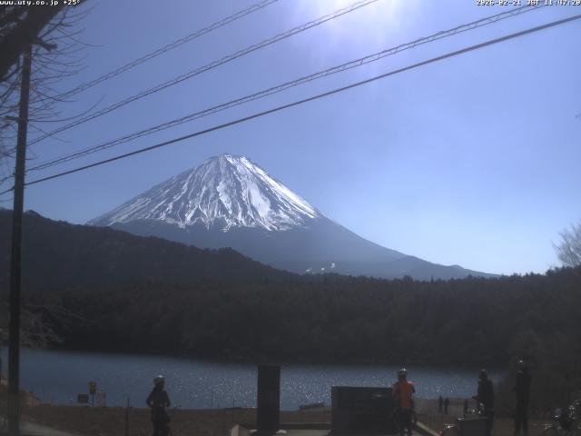 西湖からの富士山