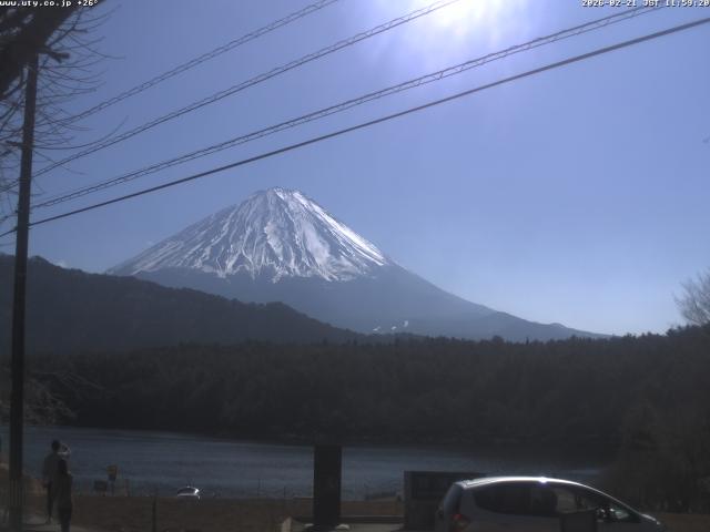 西湖からの富士山