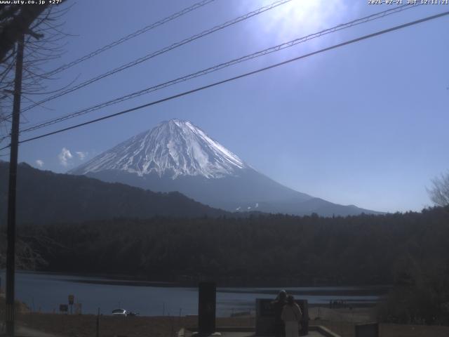 西湖からの富士山