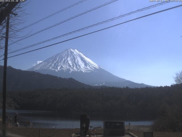 西湖からの富士山
