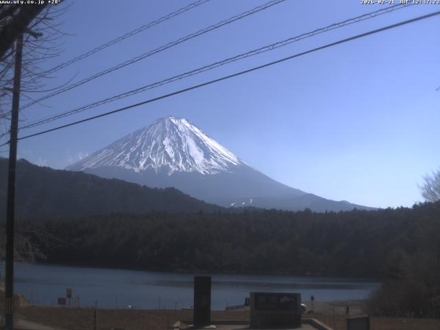 西湖からの富士山