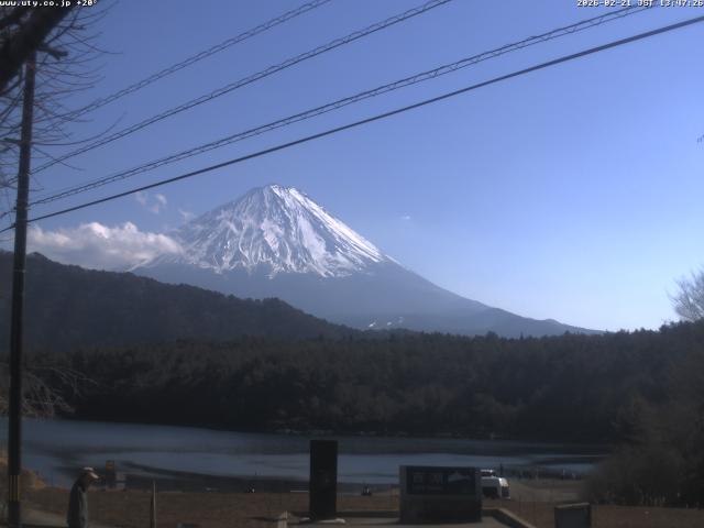 西湖からの富士山