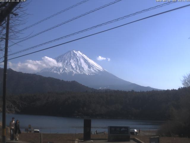 西湖からの富士山