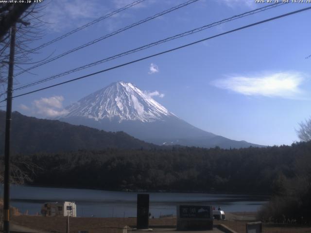 西湖からの富士山