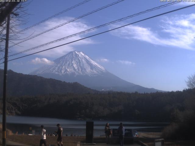 西湖からの富士山