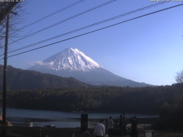 西湖からの富士山