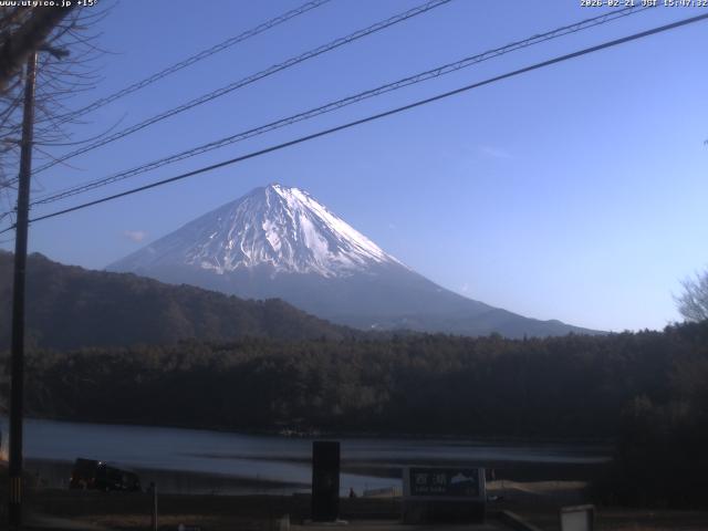 西湖からの富士山